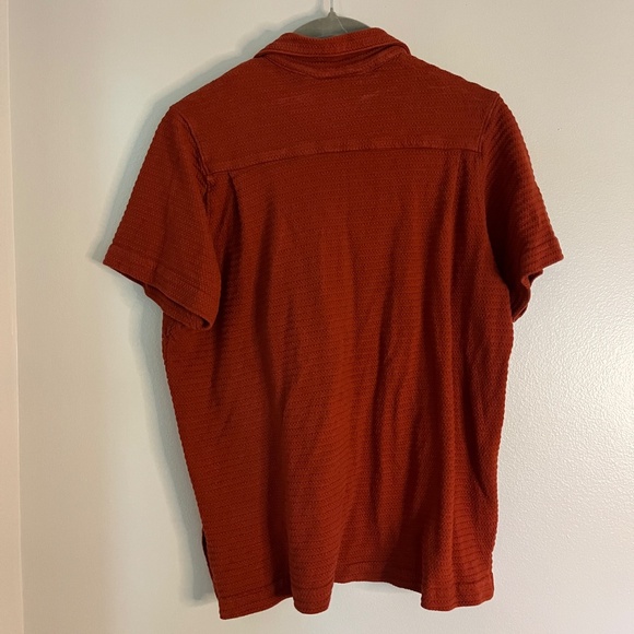 Big Bud Press Women's Textured Shirt in Rust Size P - Picture 4 of 5